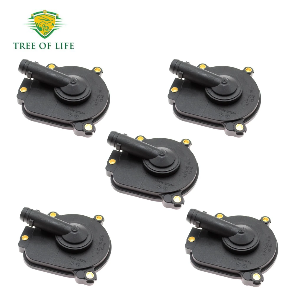 Cubierta del separador de aceite 1/2/5 localizada en la culata para Mercedes C230 C280 C300 C350 CL550 A 2720100631 A 2720100231 0009985590