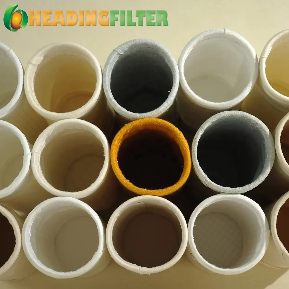 100% configuração de calor dos sacos de filtro de PTFE 750gsm, sacos coletores de poeira de feltro da resistência à abrasão