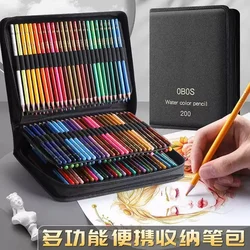 200/150/120/72/48 Professional Oil Color Pencil Set Watercolor Drawing Colored Pencils Storage Bag School Supplies Stationery