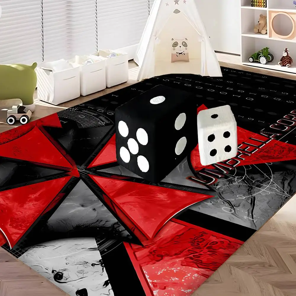 Horror Movie U-Umbrella C-Corporation Door Mat Washable Non-Slip Living Room Sofa Chairs Area Mat Kitchen Doormat Area Rug