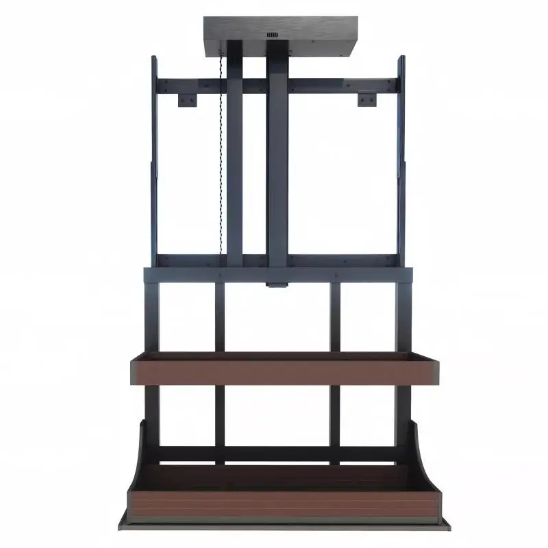 #Cabinet Kitchen Hanging Cabinet Electric Lifting Intelligent Pull-down Basket Pull-down All Aluminum Shelf Cabinet Seasoning
