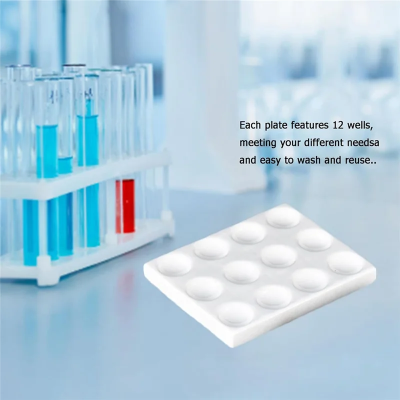 

ABFM-12 Pack Spot Plates - Reaction Plate-12 Wells,Polypropylene
