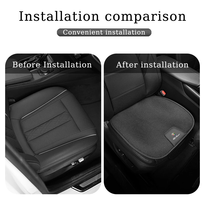 Car Front Rear Seat Cushions Ice Silk Mat Storage Pad Accessories For Alfa Romeo Giulietta 159 147 156 166 Mito Giulia GT Stelvi