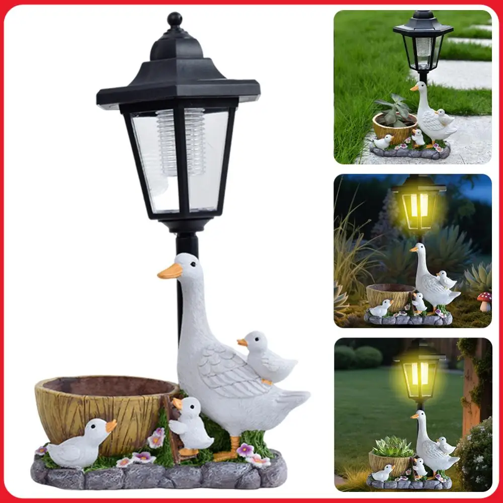 

Solar Powered Resin Sculpture Figurine Light Animal Decorative Lamp Cute Sculpture Lamp for Courtyard Outside Yard Garden