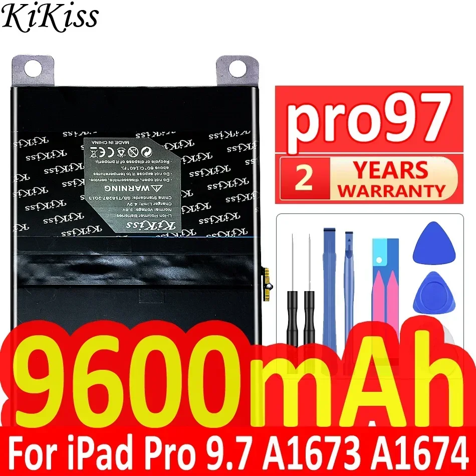 Imagem -02 - Kikiss-bateria para Apple Ipad Pro 9.7 10.5 11 2023 2023 2023 12.9 ° ° ° Gen A1584 A1670 A1673 A1701 A1980 A1983 A2228