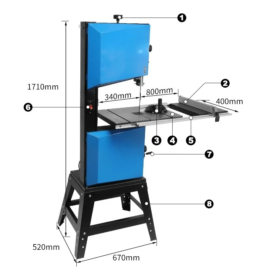 Cutting Vertical Wood Band Saw for Woodworking Factory Outlet 14'' Band Saw Wood/Plastic