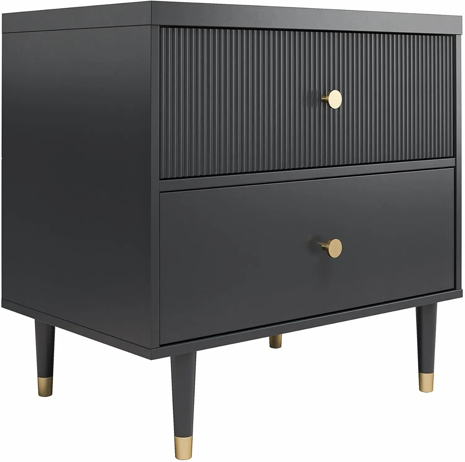 CosmoLiving by Cosmopolitan Elizabeth Nightstand, Black