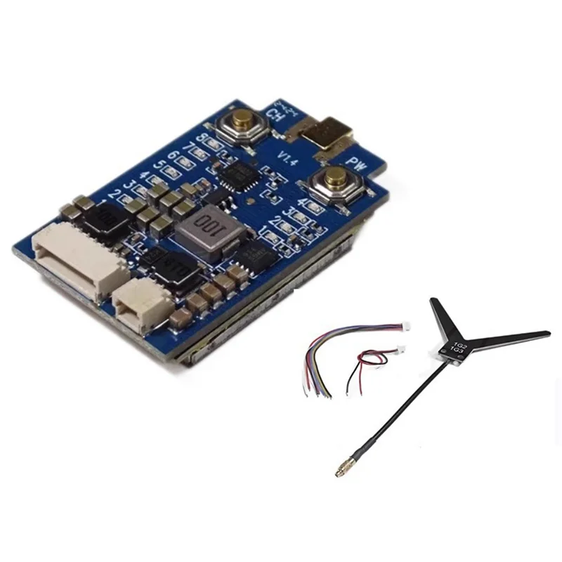 L52A-1120-1360Mhz 1.2G/1.3G 1W 8CH FPV VTX جهاز إرسال الفيديو MMCX واجهة للطائرة بدون طيار طويلة المدى
