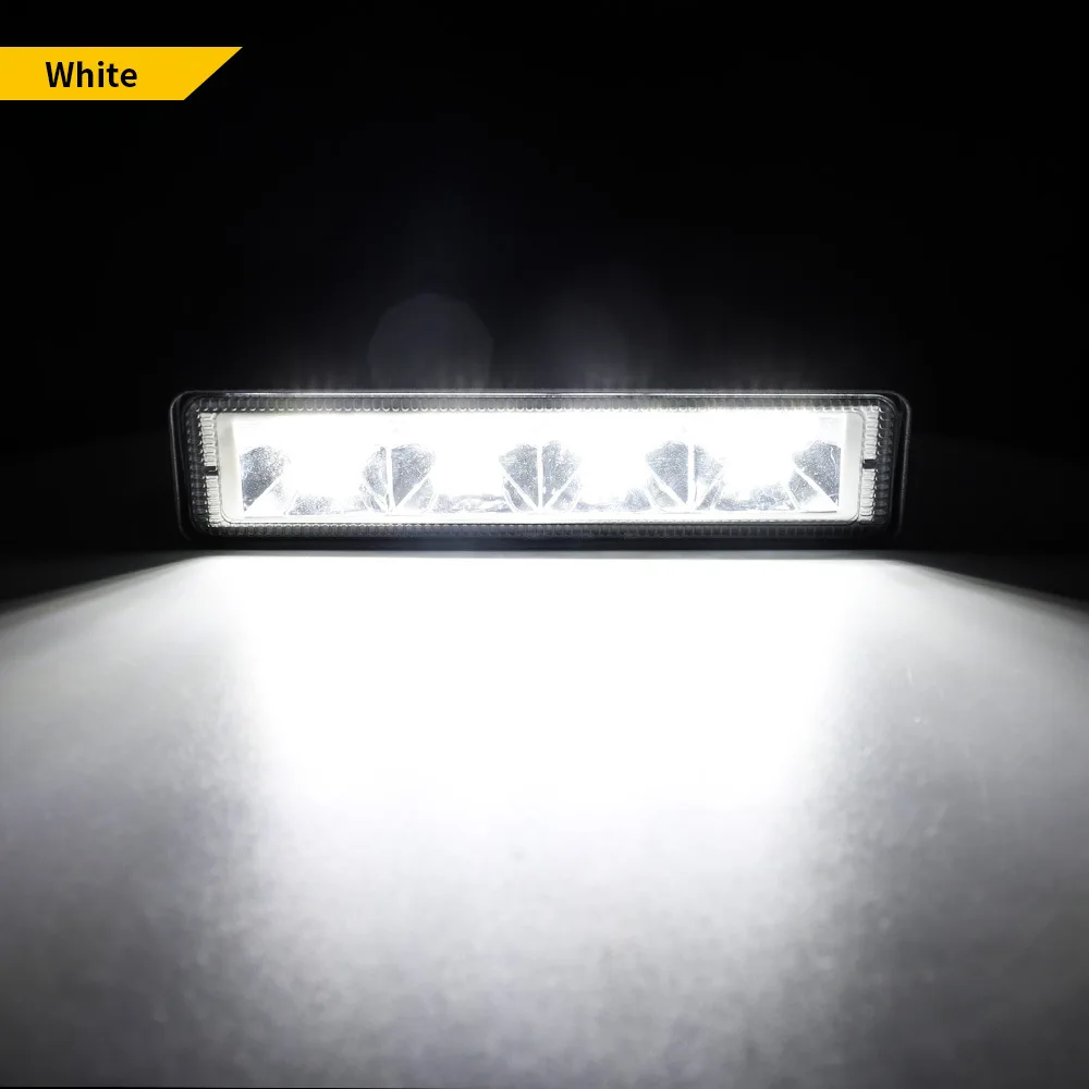 24 LED Work Light Bar Daytime Running Light Spot Beam OffRoad Driving Fog Lamps for Car SUV