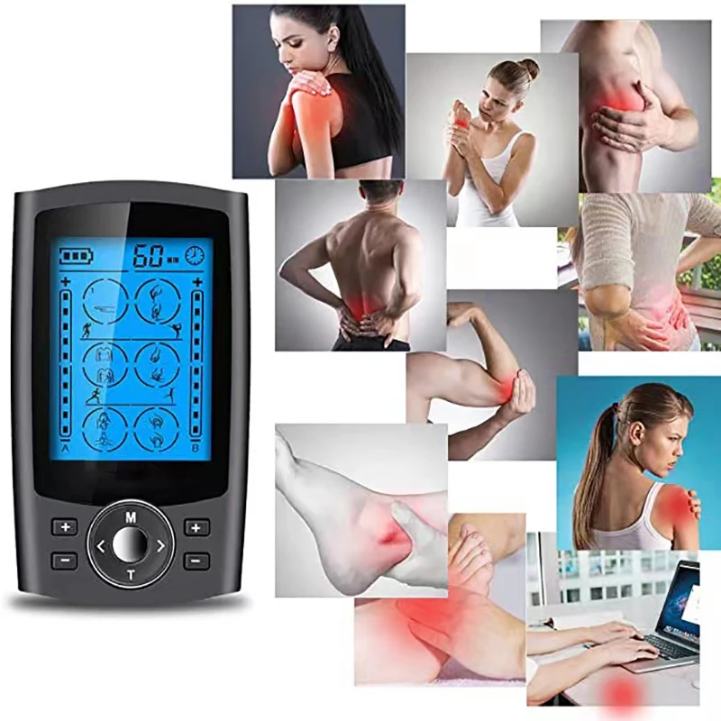 36 Modes Muscle Stimulator USB Rechargeable Dual-Channel EMS Stimulator TENS Physiotherapy Instrument Meridian Pulse Massager