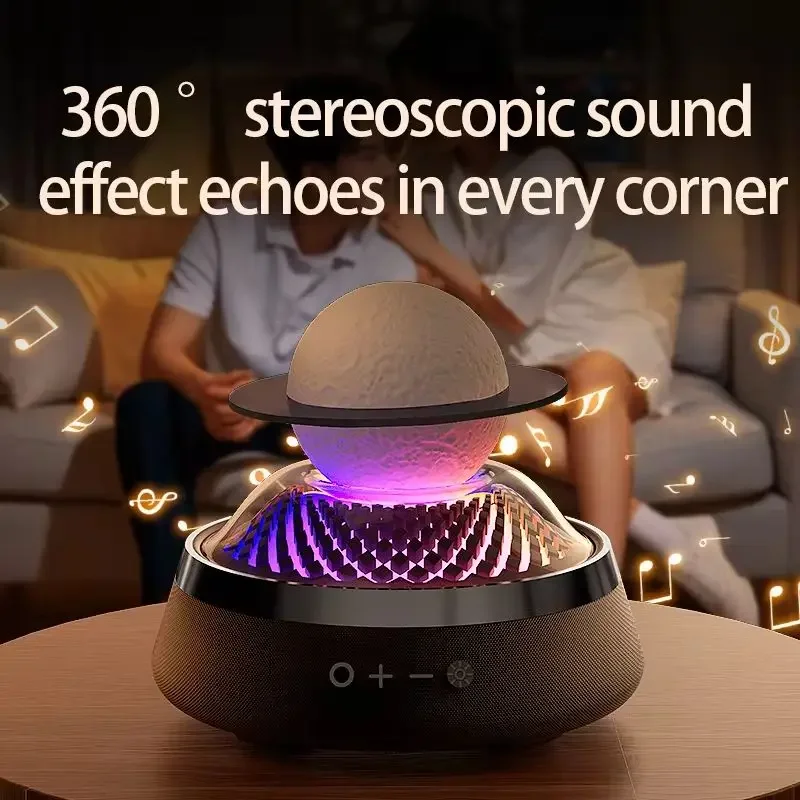 Altoparlante Bluetooth wireless colorato con suono di Berlino, cannone per basso per aromaterapia, portatile con luce d'atmosfera RGB in pietra per aromaterapia