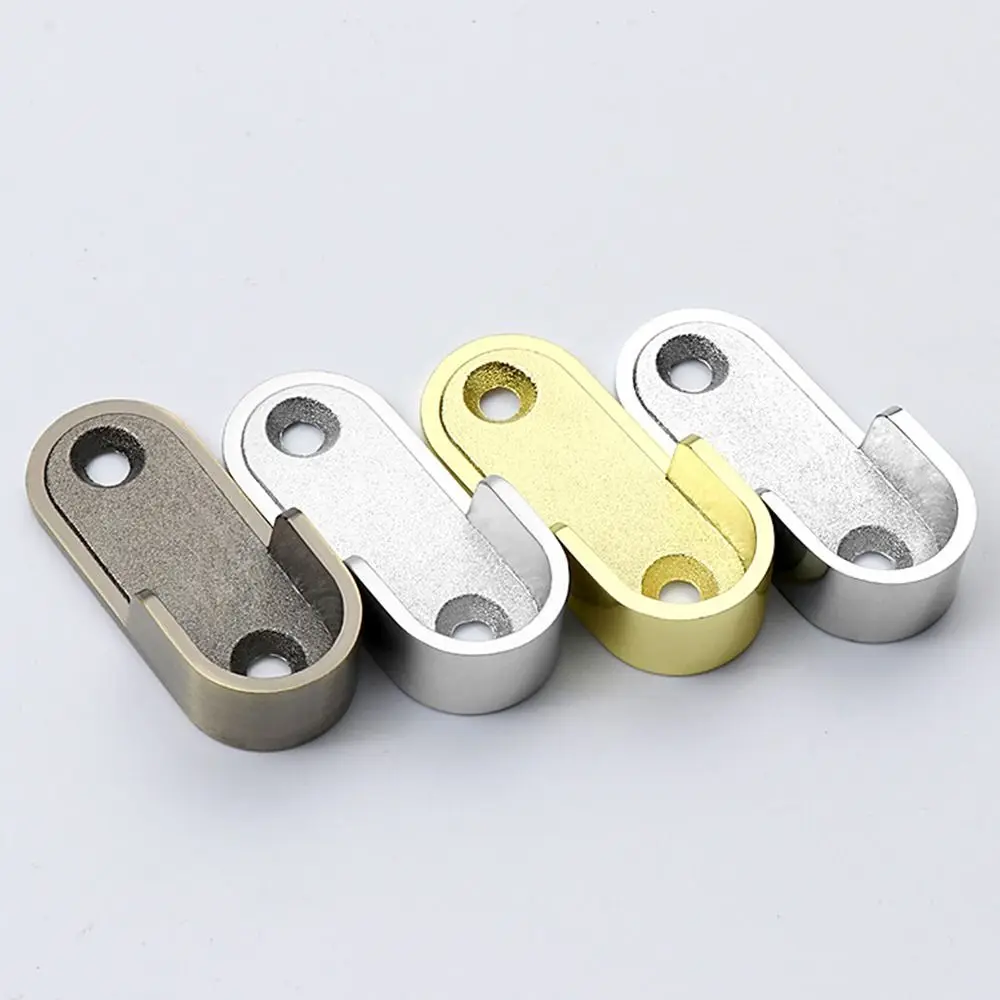 2Pcs 16mm Closet Pole Sockets Hanging Rod Hang Support Rod Holder U Shape Closet Flange