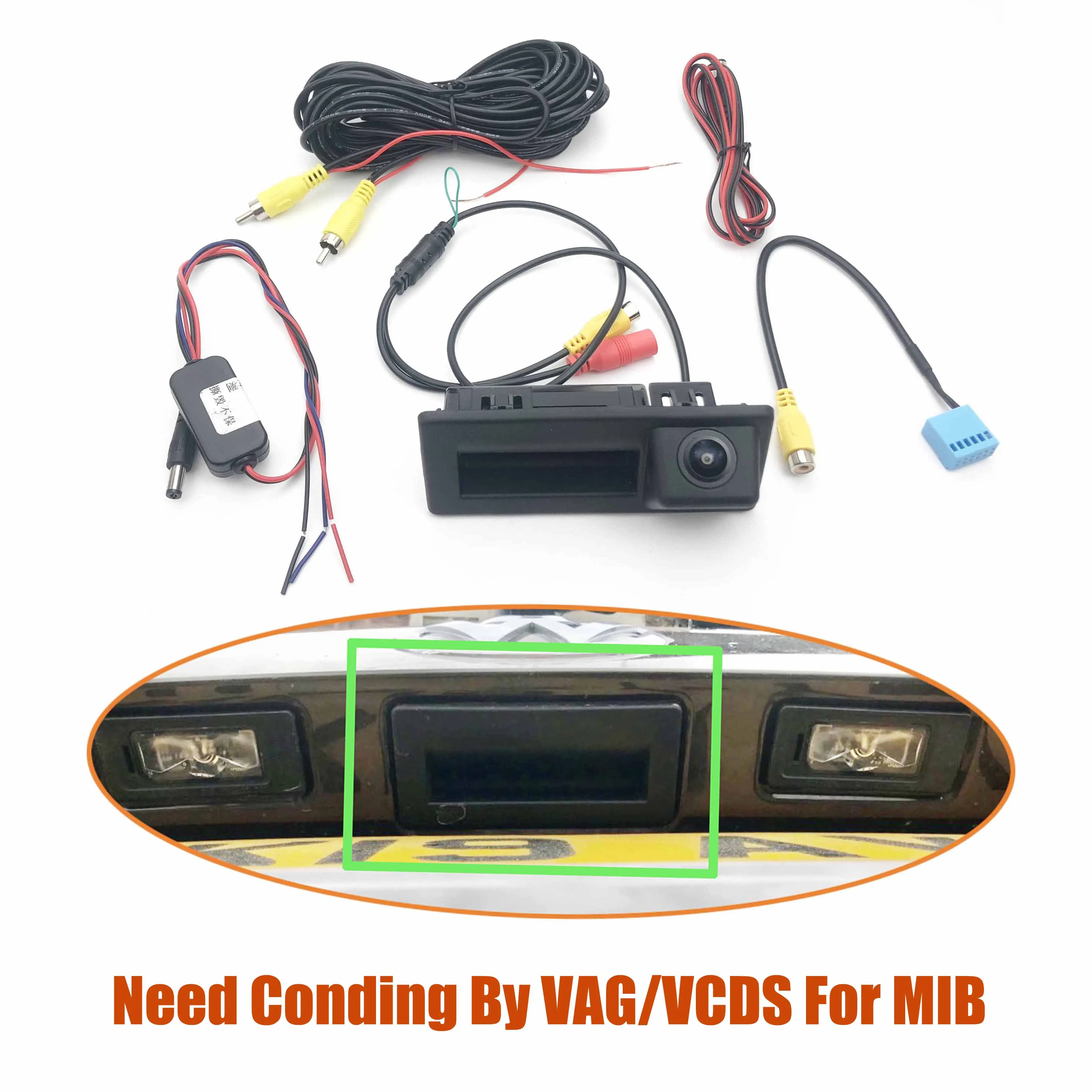VKAUTO Car Camera For Vw Caddy 2K 2016~2020 Parking backup Camera Work With MIB2 Unit image 3