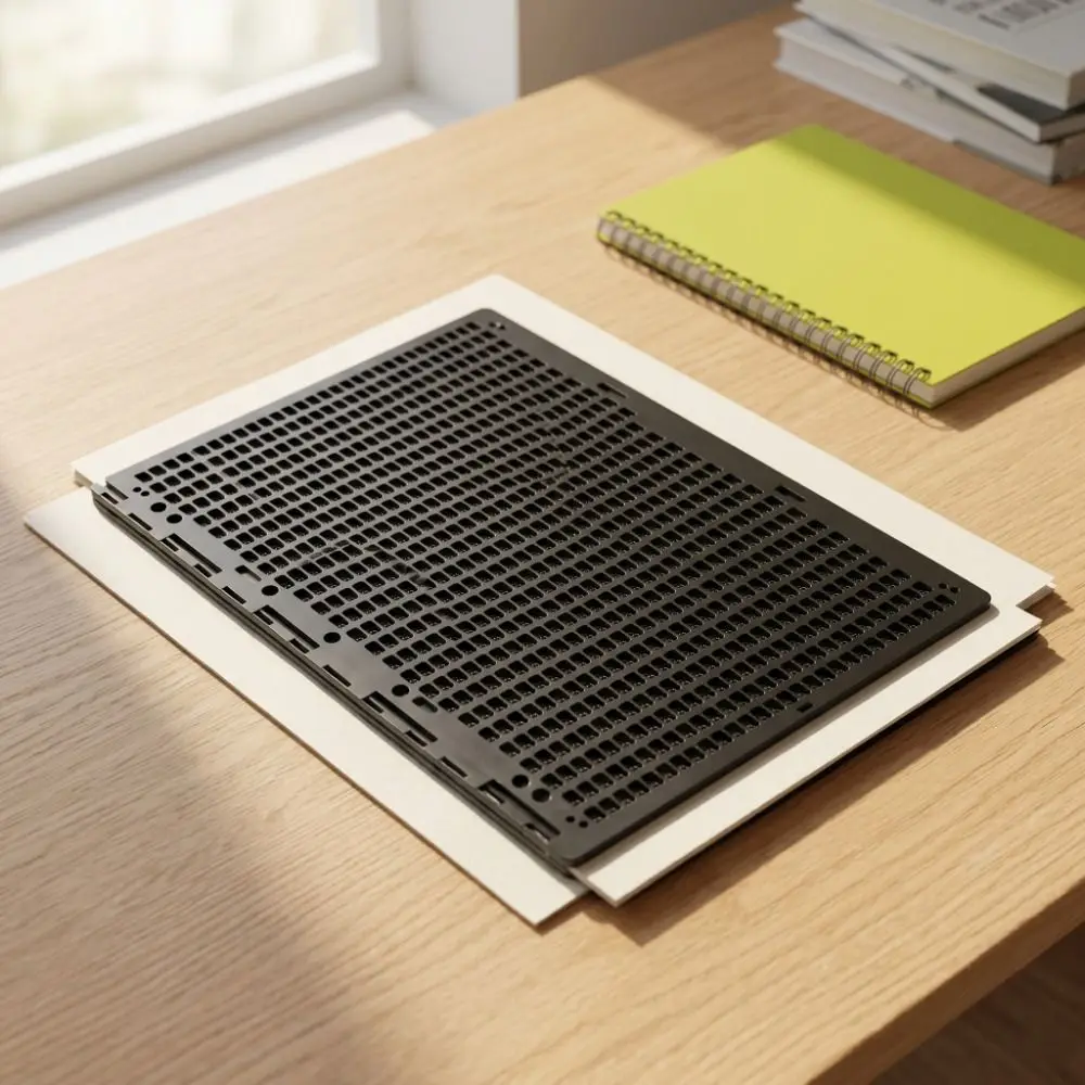 Thickened Board Braille Writing Board Thick Slate Grid Board Braille Slate 27 Rows 30 Cells Educational Stationery