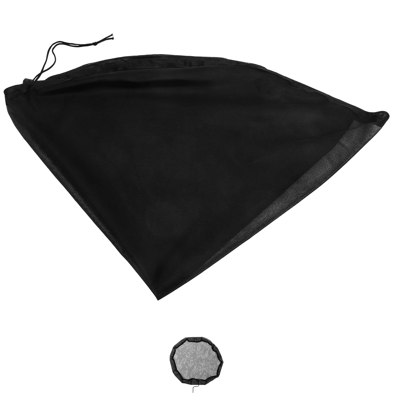 

Rainwater Bucket Filter Mesh Cover Heavy Duty Outdoor Waterproof Drawstring Protection for Water Tank Garden Barrel Debris