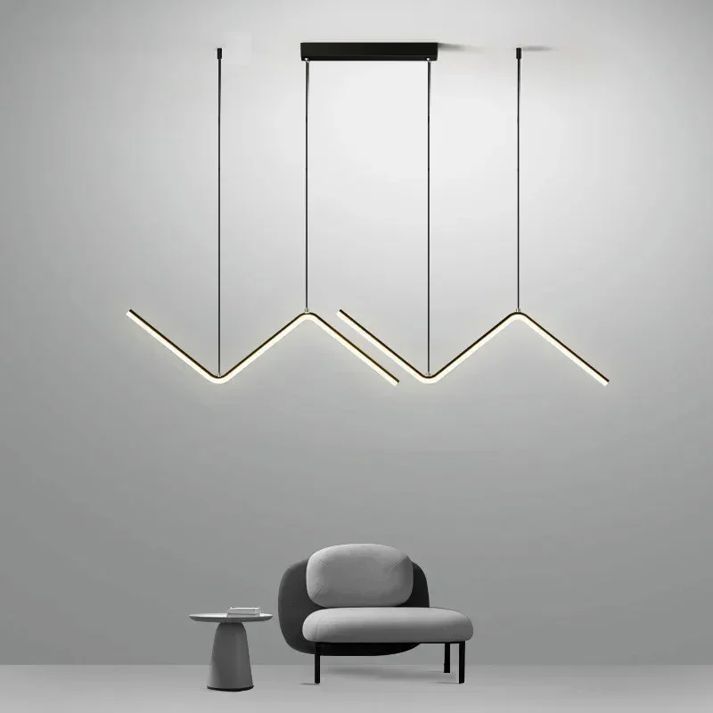 Plafonnier LED suspendu doré au design nordique moderne, luminaire décoratif d'intérieur, idéal pour un Restaurant, une cuisine, un bureau ou un café