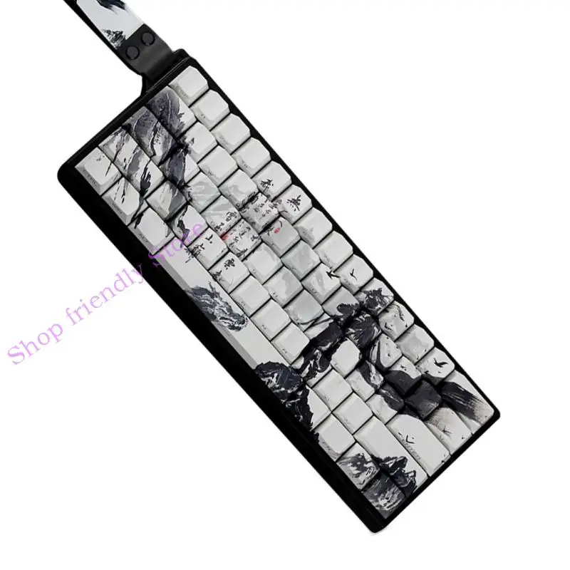 594A PBT Keycaps Side طبعت أساطير Keycaps Chusen للوحة المفاتيح الميكانيكية