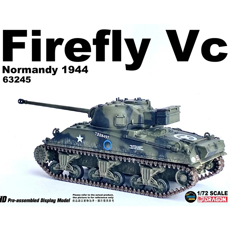 1:72 Scale Plastics 63246 British Firefly Tank VC 1944 Model Militarized Combat Track Type Classics Adult Gifts Static Display