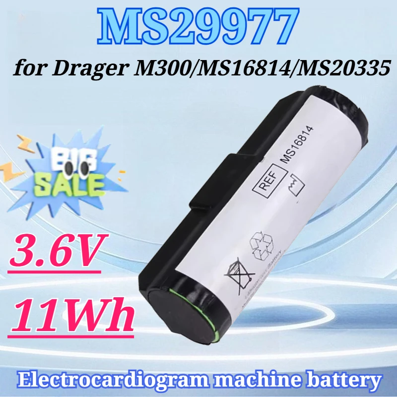 

3.6V 11Wh for MS29977 MS16814 MS20335 Battery for Drager INFINITY M300 Electrocardiogram Machine Battery