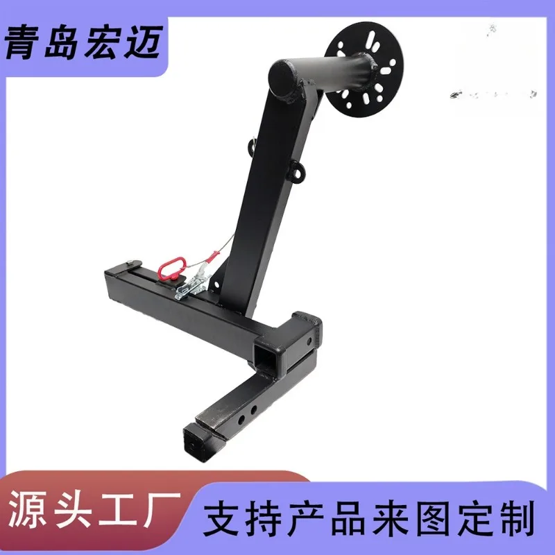 Universal Rotatable Spare Tire Carrier Bracket Square Hitch Receiver for SUV Truck