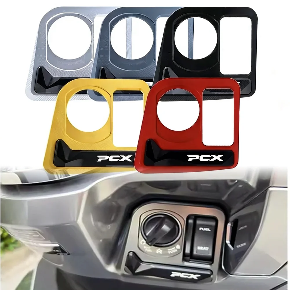 Accesorios para motocicleta Honda PCX125 PCX160 PCX 125 160 pcx 2021-2024, cubierta de la tapa de la cerradura de encendido, interruptor de scooter