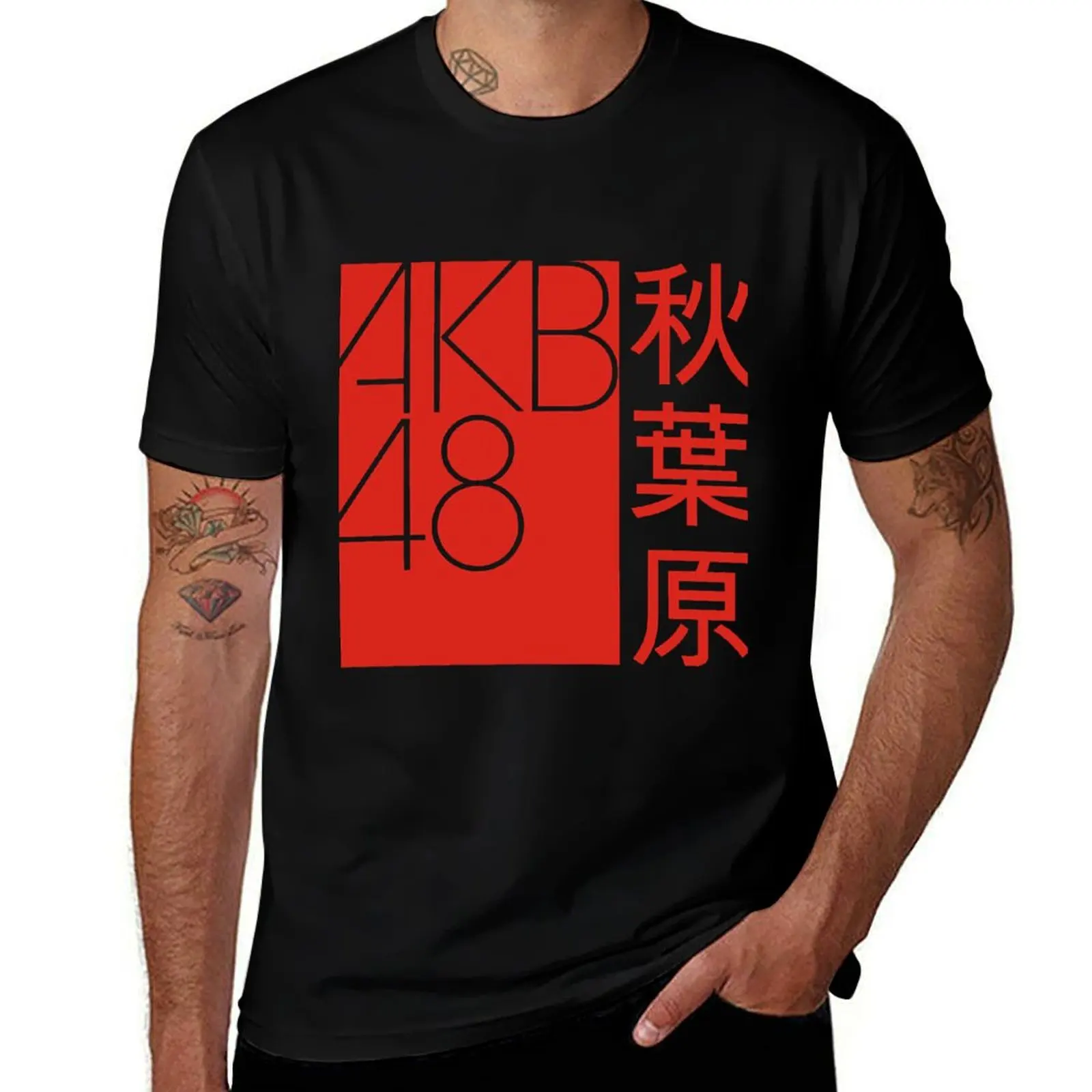

AKB48 FANS T-Shirt Basic All Season Solid T-Shirt