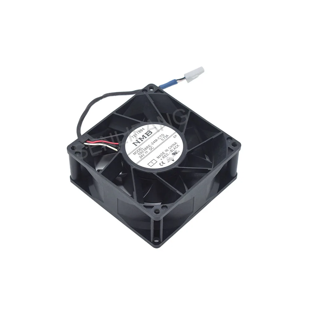 92MM Cooler 09238RE-24M-CTD For NMB  DC 24V 0.73A 9CM 3Lines 92*92*38MM Server Cooling Fan Brand New