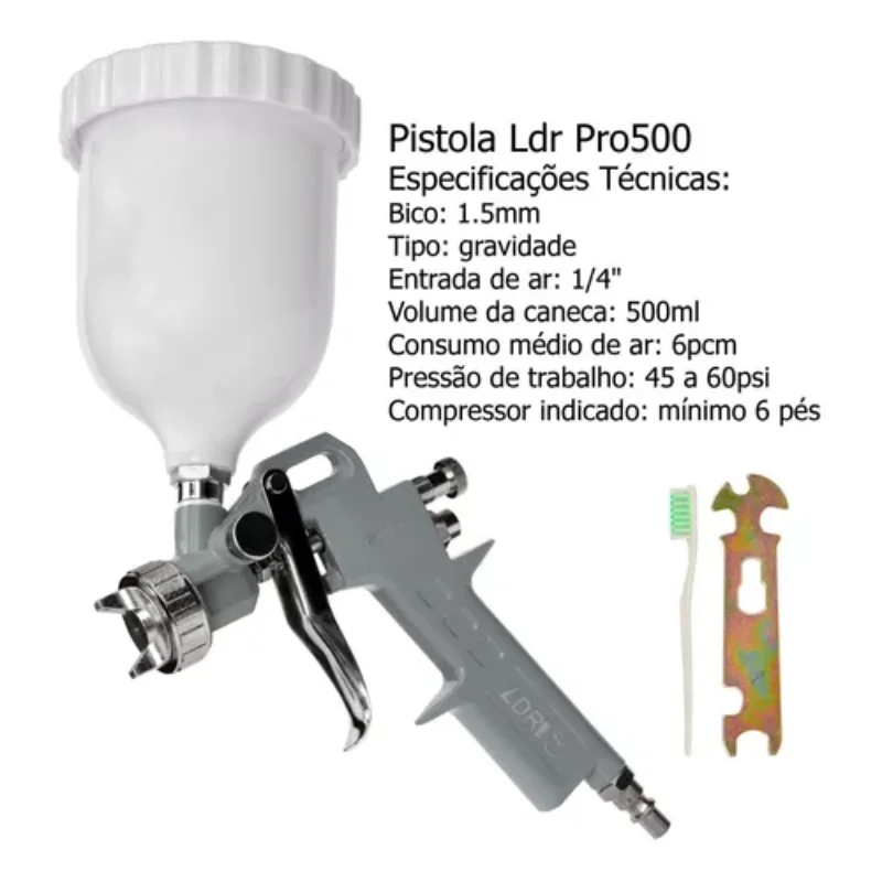 Gun Cup Up 2 pièces, buse 500 Kp8 pour pistolets, 1.5
