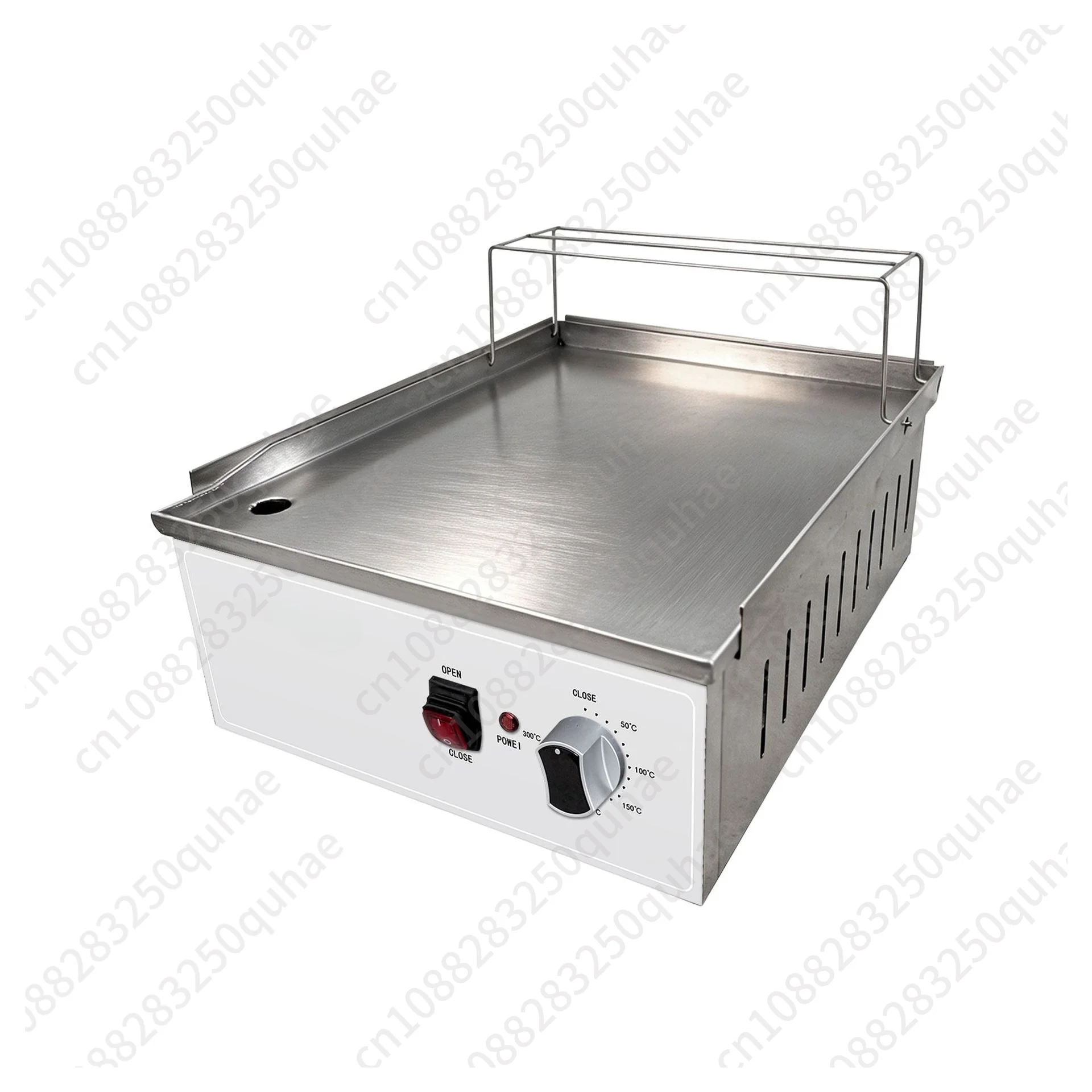 Commercial electric grill, pancake pancake machine, stainless steel small electric outdoor stall artifact