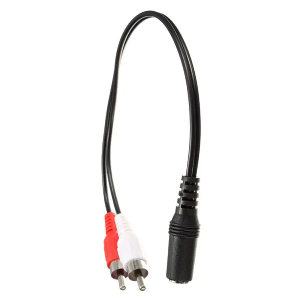 3.5mm to RCA Universal Headphone 3.5 3.5mm Female RCA Male Adapter Cable Splitter Stereo Audio Audio
