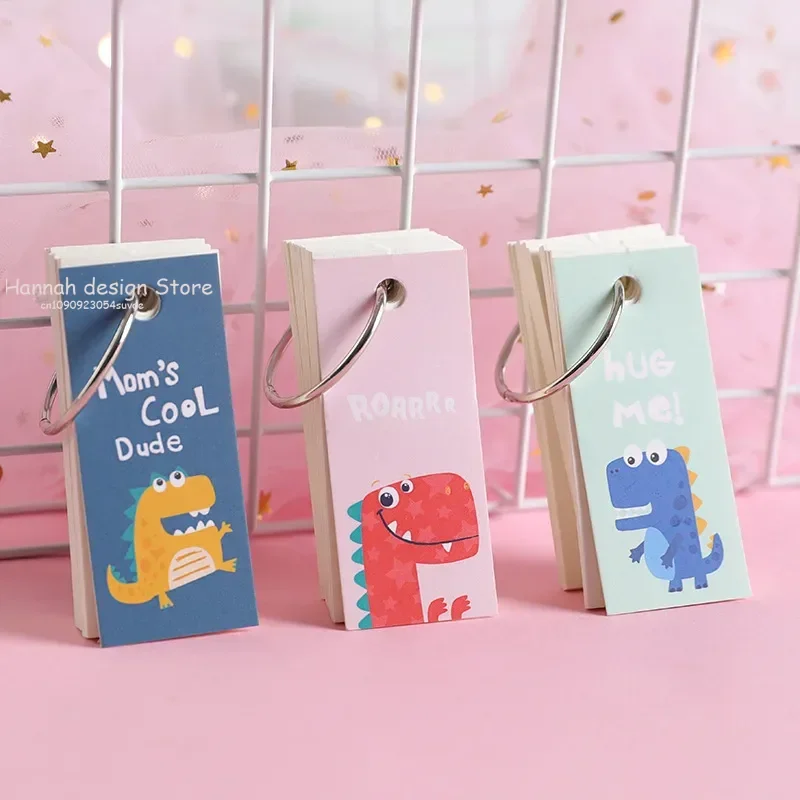 Loose-Leaf Binding Ring Memo Pad Writing Cartoon Note Kawaii Study Planner School Office Supply Creative Stationery