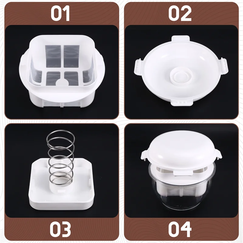 

Reliable Greek Yogurt Maker With Fine Mesh Strainer, Removable Pressure Plate, Used As Storage Container With Lid-Yogurt Straine