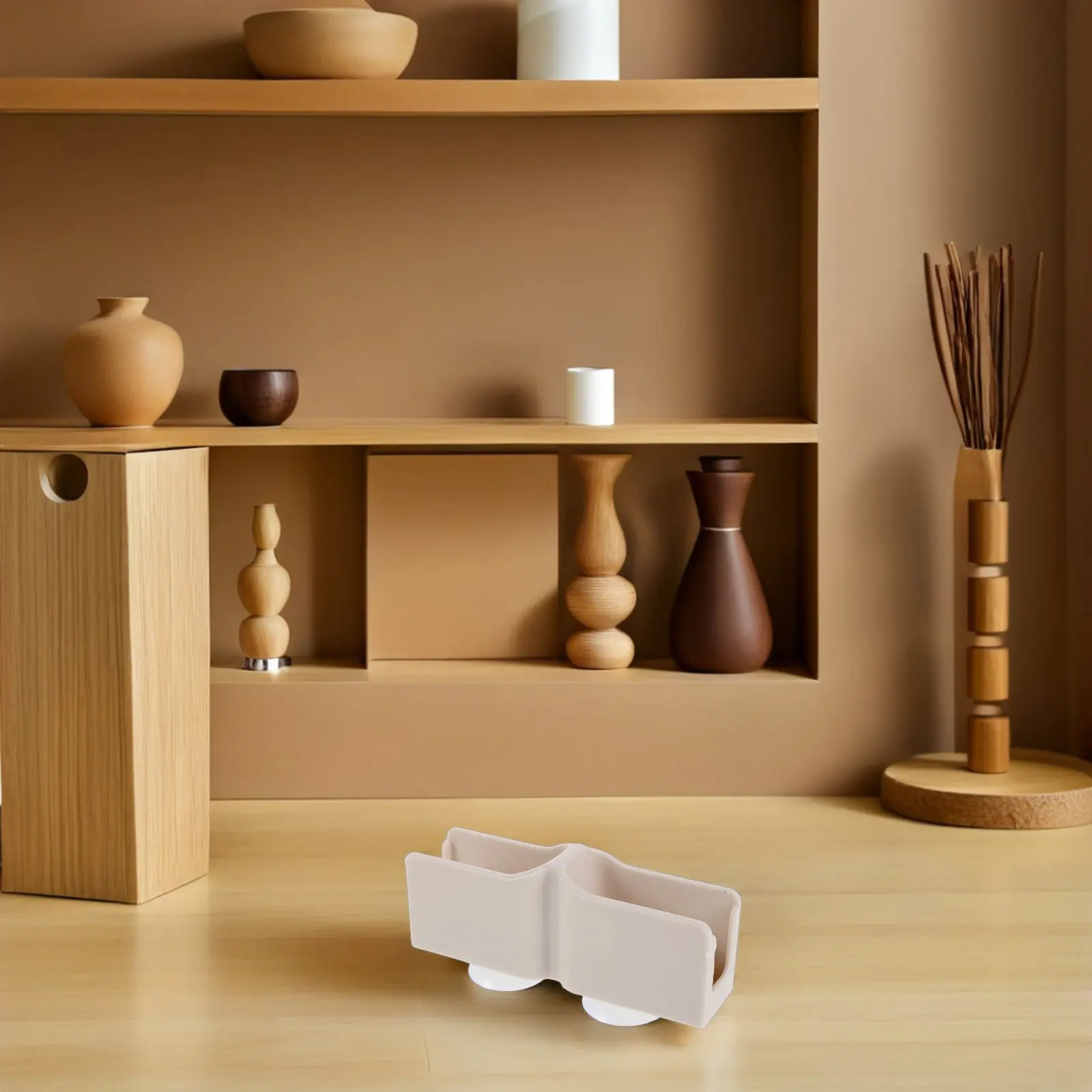 2 Zestawy Adapterów do Barierki Dziecięcej, Plastikowe Złączki, Przyssawki, Elementy do Ogrodzenia Bezpieczeństwa, Części do Kojca, Jasnoszare Plastikowe Złączki do Ogrodzeń