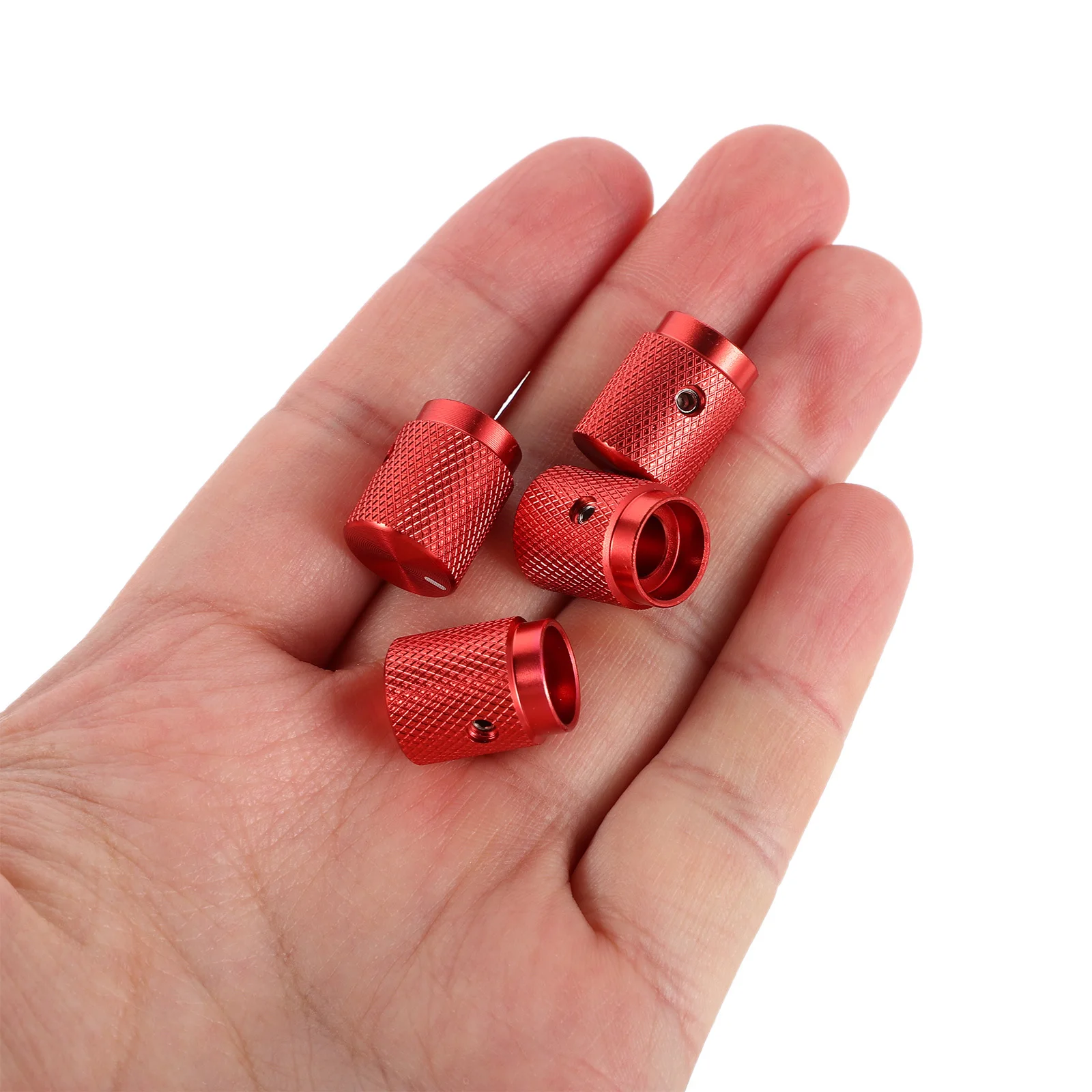 

4Pcs Metal Guitar Potentiometer Knobs Volume Tone Control Dome Caps for Electric Guitar Bass Aluminum Potentiometer Knob