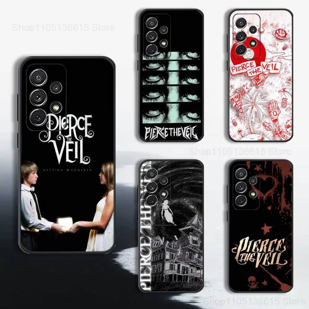 

Band P-PIERCE the V-Veil Case For Samsung S25,S24,S23,S22,S21,S20,S10,S9,Ultra,Plus,Lite,FE,Soft Silicone Black Cover
