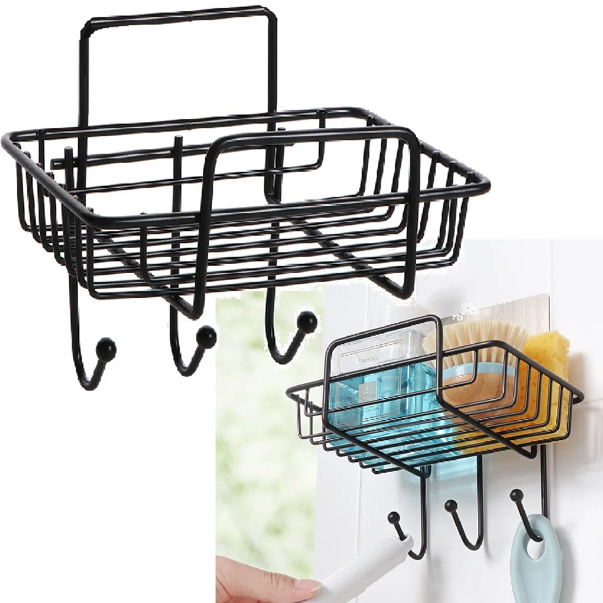 10-accessoires-porte-savon-adhesif-en-metal-noir