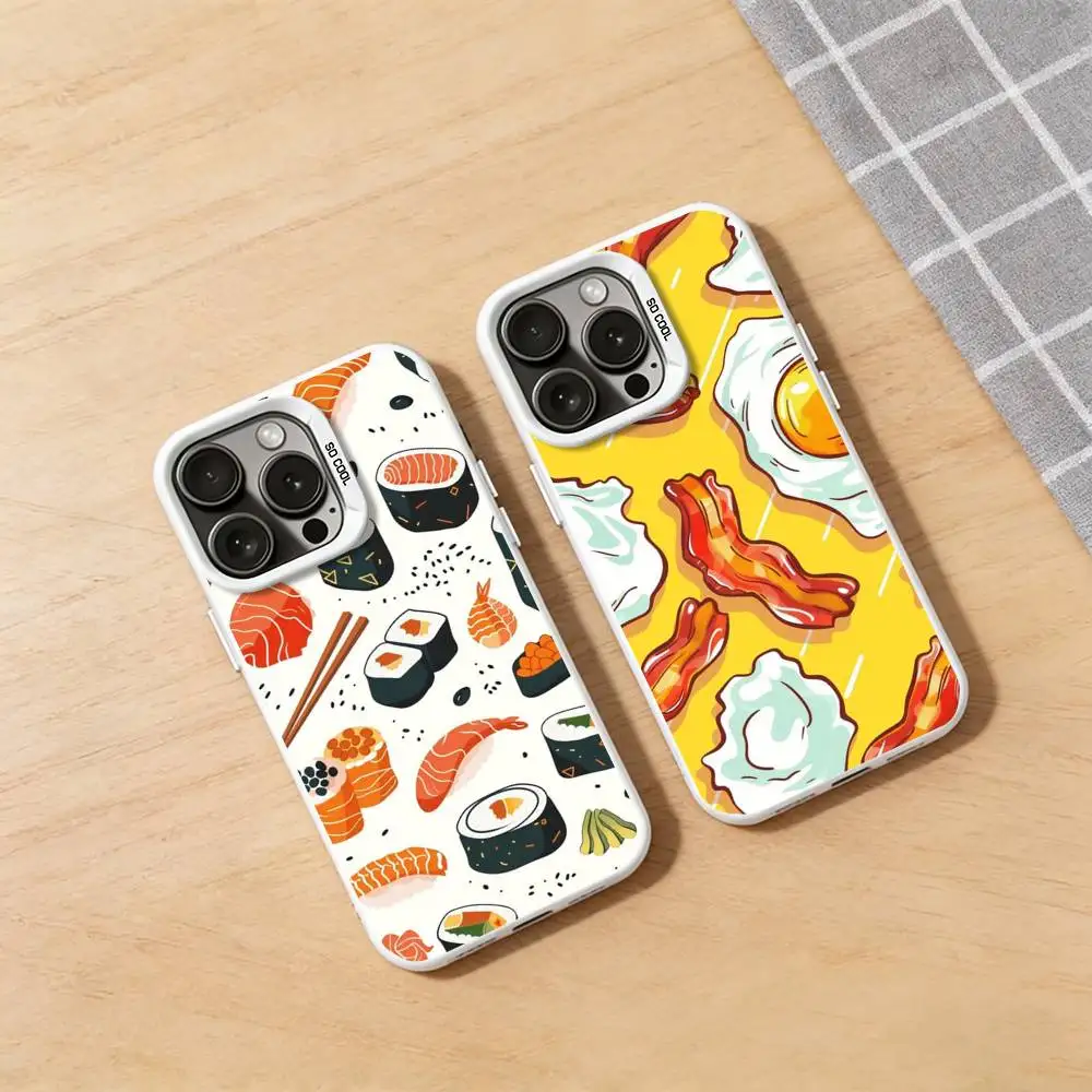 

Tea Time Food Ryori Phone Case for iPhone 17 16 Pro Plus X XS Max Air Mini 15 14 Soft Shockproof Cover