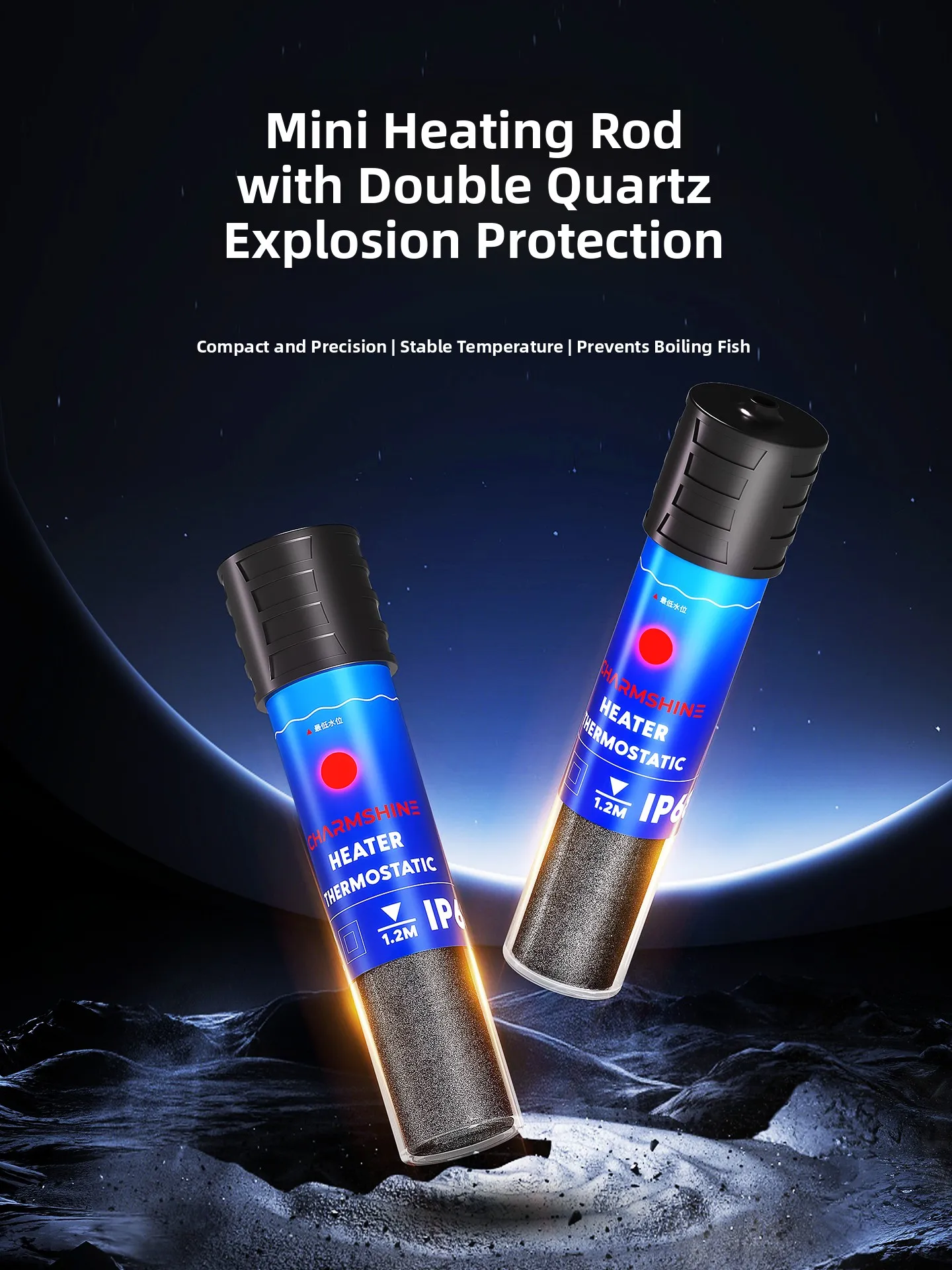 

Glass Heating Tube Auatic Constant Temperature USB Se Explosion Proof Small Turtle Tank Low Water Level Heating S...