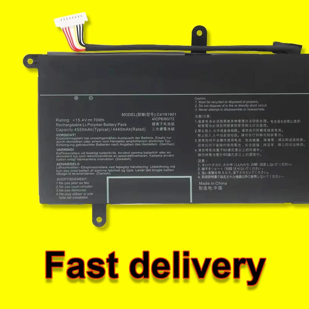 NEW C41N1901 Laptop Battery for Asus ZenBook DUO UX4000F UX481 UX481F UX481FA UX481FLY