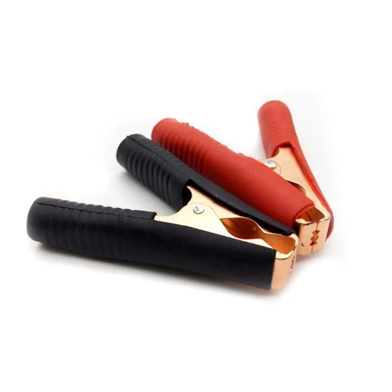 50PCS Red And Black 100A Alligator Car Clips Copper Plated Battery Clamps And Crocodile Terminals Power Wire Test