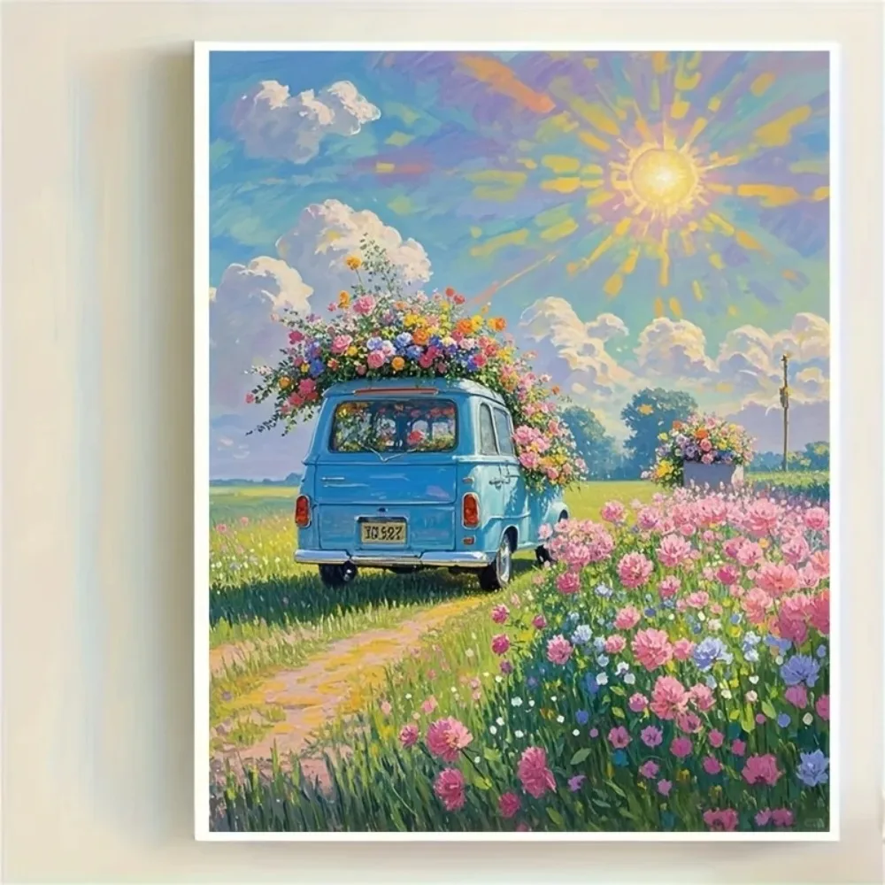 

500/1000/1200/2000PCS Puzzle Festooned Vehicle Jigsaw DIY Creative Decompression Puzzle Toys Suitable for Art Enthusiasts