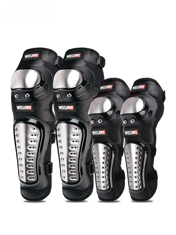

Wosave Motorcycle Riding Stainl Steel Protection Elbow Knee Pads Mountain Bike Fall Proof Colion Proof Windproof Leg Hand