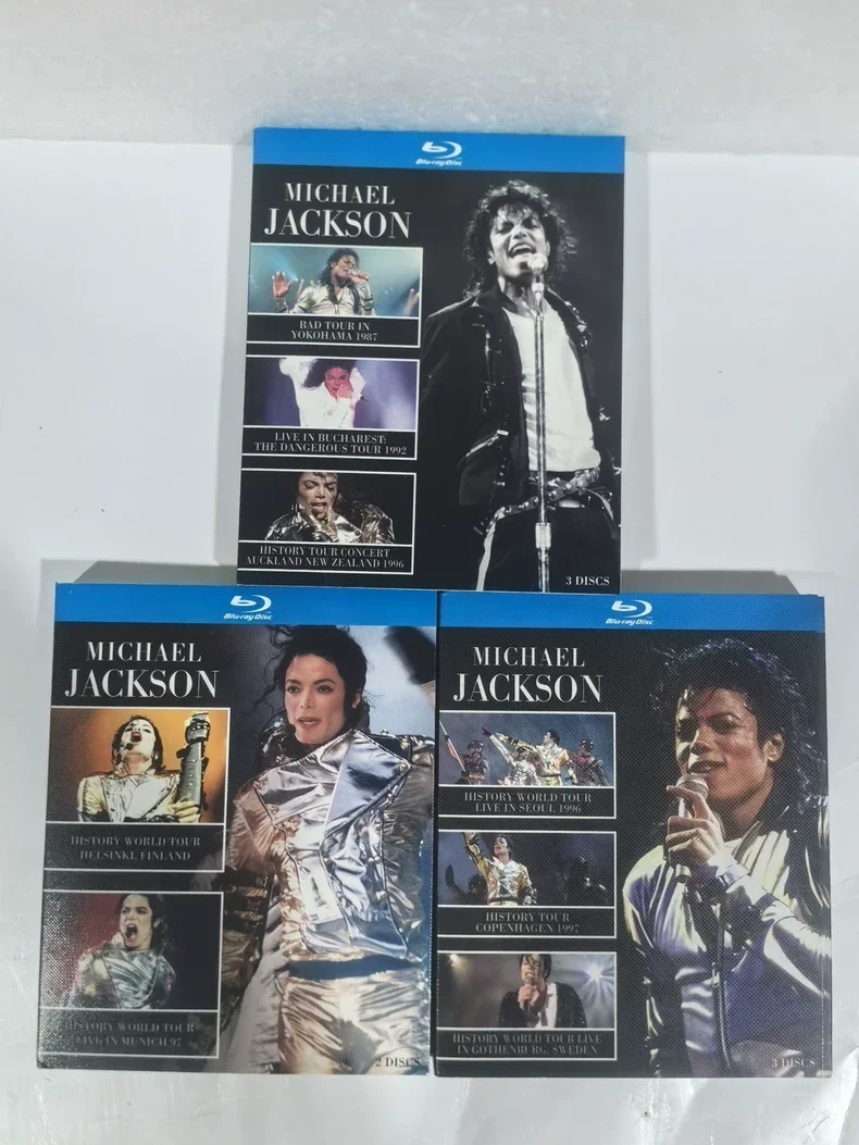 8-Disc Blu-ray Collector Box Set, Michael J Classic Global Live Concert Footage HD Music Performance Videos Collectible Item