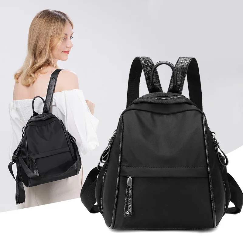 Mochilas estéticas para mulheres, tudo em um, impermeável, bolsa de ombro casual, alça superior, mochila pequena