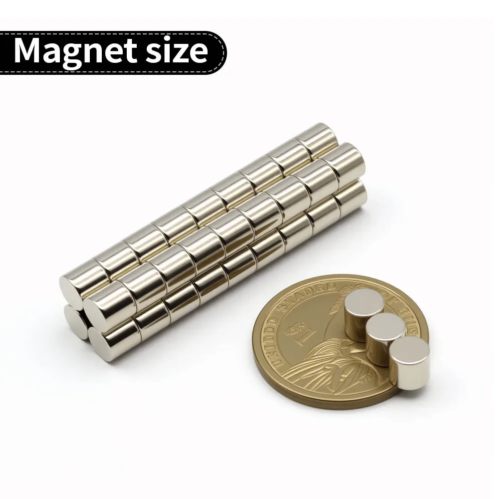 6x6mm Super Strong Neodymium Magnet N35 NdfeB Permanent Magnetic imanes Round Powerful Magnets Refrigerator Magnet