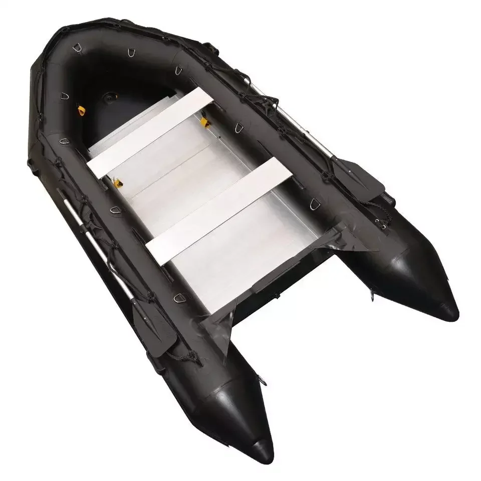 330 cm vissersboot met aluminium vloer opblaasbare boot 1,2 mm PVC anti-collision speedboot vlot watersport