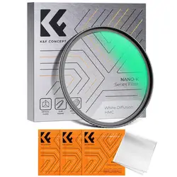 K&F Concept 82mm Nano-K Series White Mist Filter Cinematic Effect Filter 18 Layers Coated for Portrait and Landscape Photography