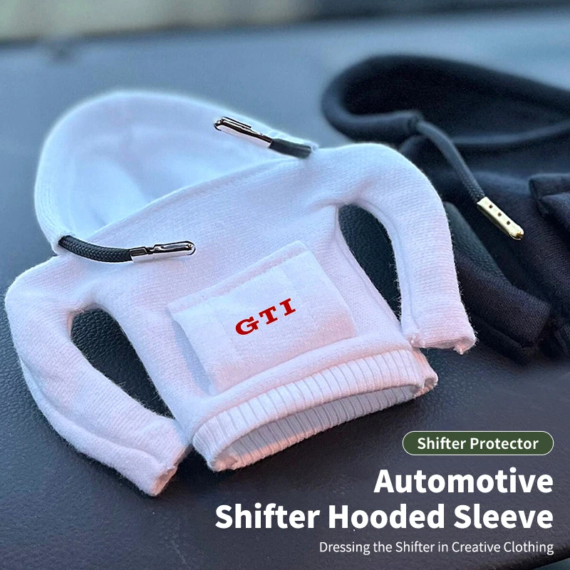 Car Gear Shift Hoodie Cover Creative Console Rocker Knob Protector Gift For VW GTI Tiguan CC Jetta Polo Golf Passat T-ROC Touare