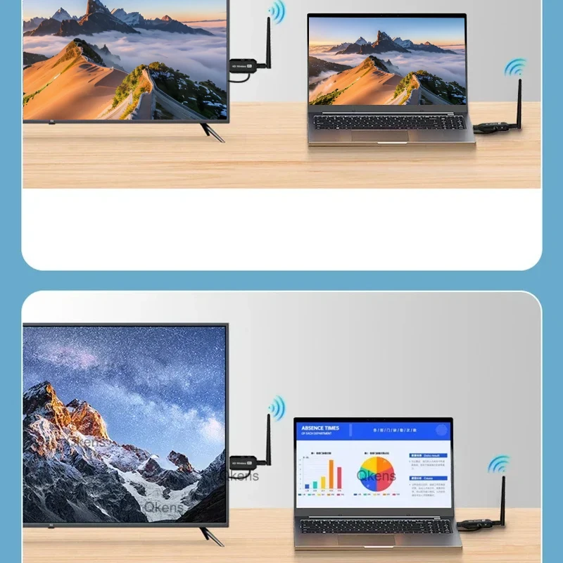 

Беспроводной HDMI-передатчик и приемник видео 50 м, адаптер-донгл для подключения ПК, камеры, ноутбука к проектору, монитору, телевизору