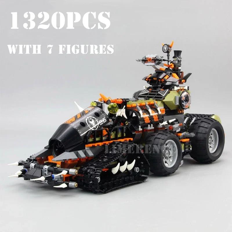 1320pcs Dieselnaut Building Blocks Dragon Truck Fit 70654 Bricks Children Toys for Birthday Gift